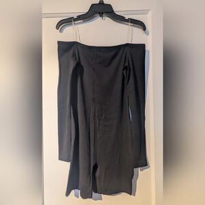 LA Hearts Women's Black Stretchy Slinky Cross Halter Dress Jumpsuit. Size Small